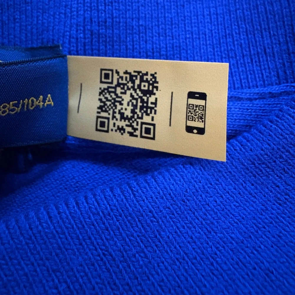 Polo Ralph Lauren Custom Slim Fit Blue Polo Shirt XL Short Sleeve Logo